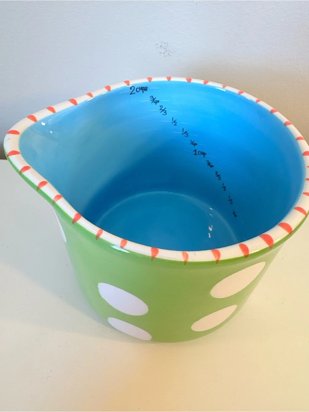 Ceramic 2-Cup Measuring cup RETIRED coton colors express
